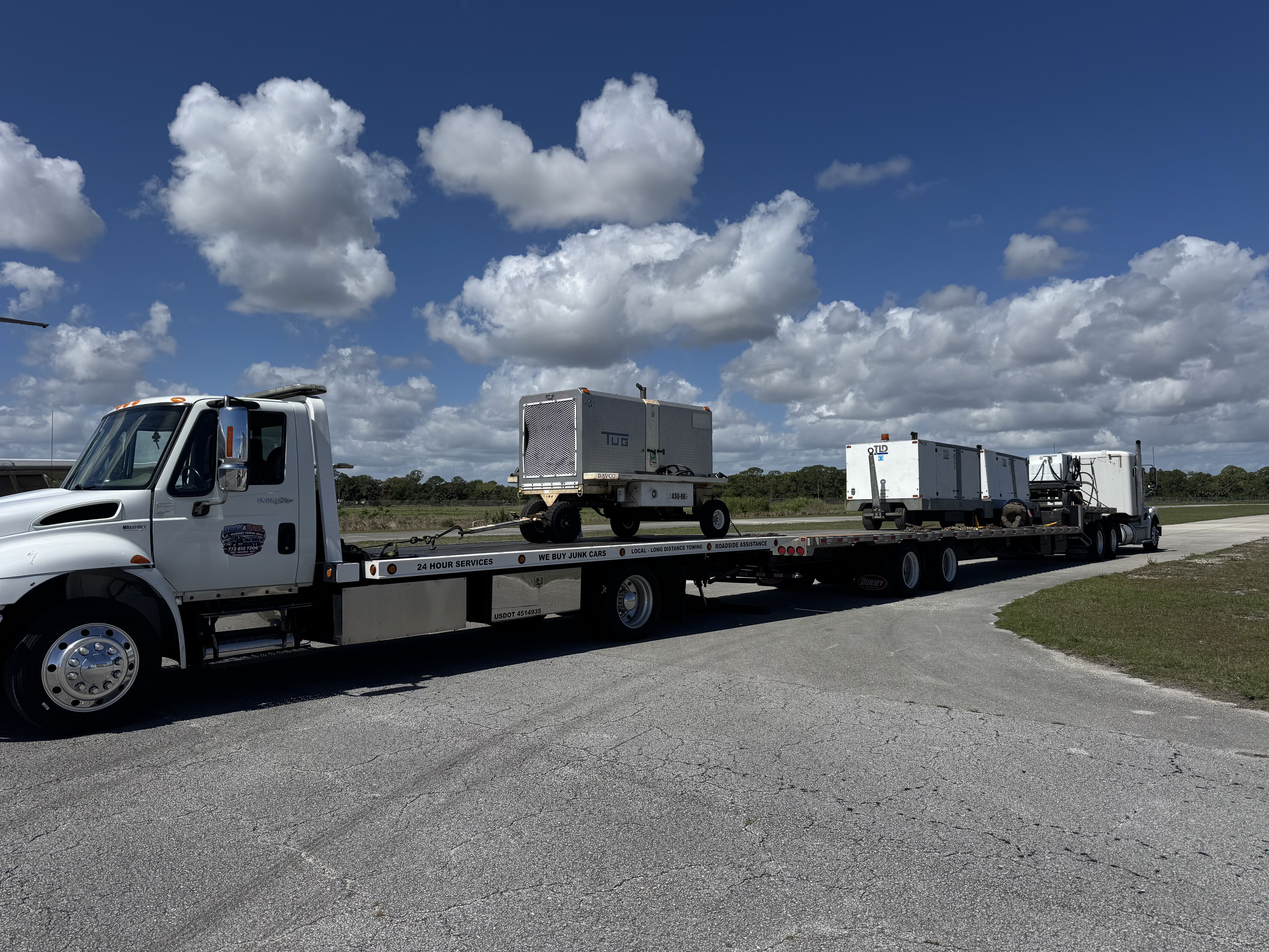 Freight hauling and transport by Hook and Haul Recovery